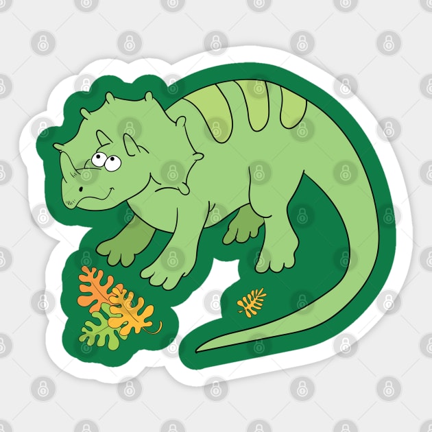 Triceratops Sticker by JulietLake